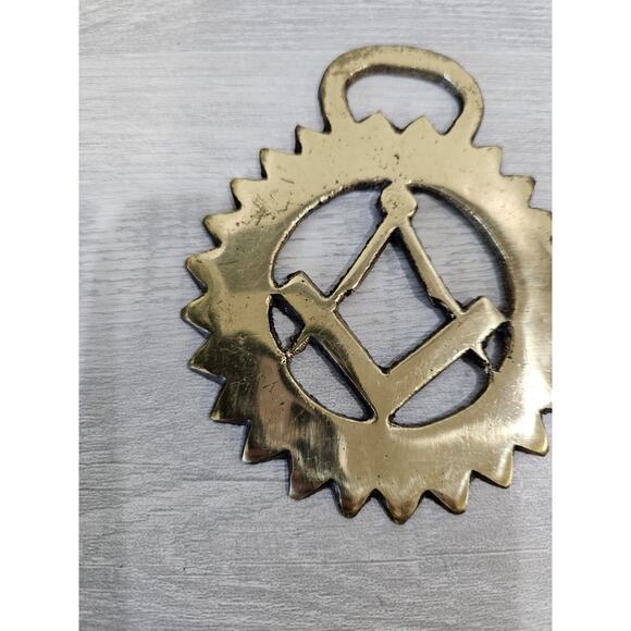 MASONIC - vintage horse brass (6741) Medallion Symbol - Picture 3 of 5